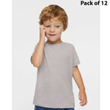 RADYAN® Crew Short Sleeve Toddler Harborside Melange T-Shirt