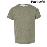 RADYAN® Crew Short Sleeve Toddler Harborside Melange T-Shirt