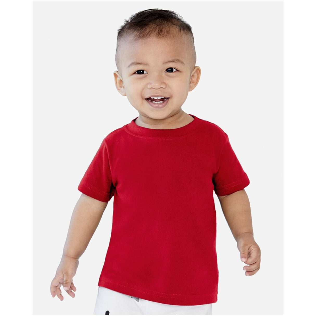 RADYAN® Infant Short Sleeve Crew Neck Fine Jersey Tee