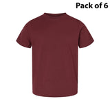 RADYAN® Toddler Fine Jersey Crewneck Short Sleeve Tee - 3321