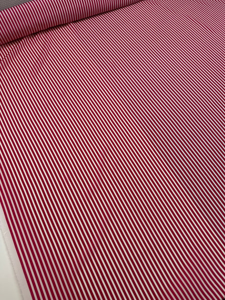 Silk Crepe Pink Striped