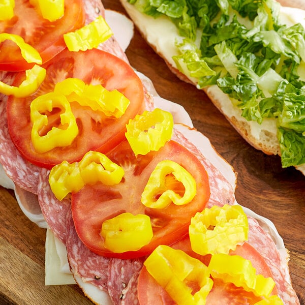 Hometown Provisions Mild Banana Pepper Rings 1 Gallon - 4/Case