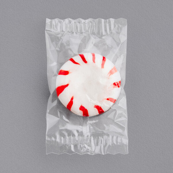 Peppermint Starlite Mints Individually Wrapped 3 lb. Bag - 8/Case