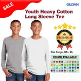 Gildan® Youth Heavy Cotton Crewneck Long Sleeve T-Shirt