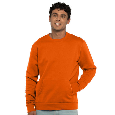 Next Level® Santa Barbara Pocket Crewneck Long Sleeve Sweatshirt