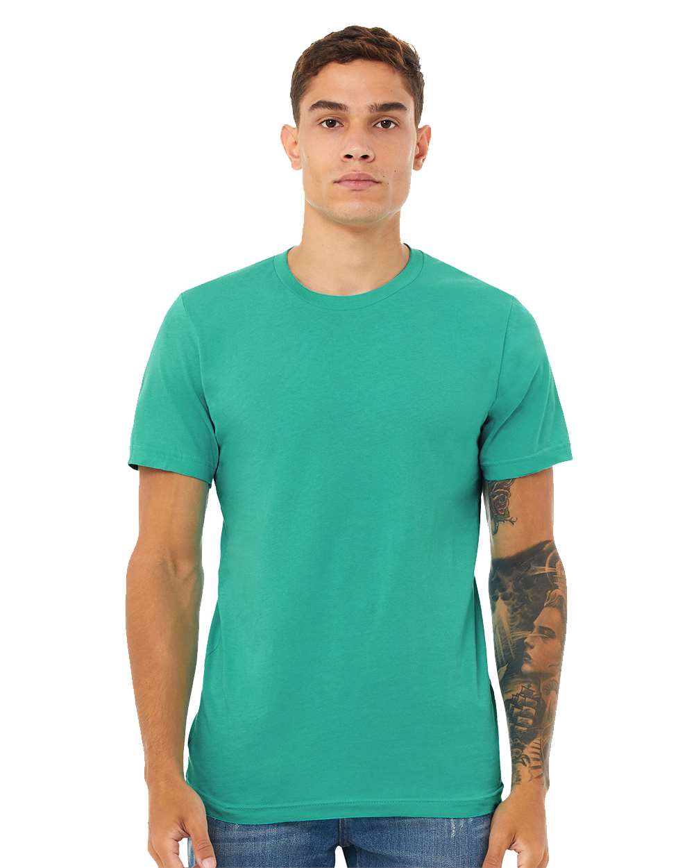BELLA + CANVAS® Men’s Premium Jersey Crewneck Short Sleeve Tee for Everyday Wear