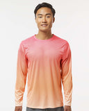 Paragon® Performance Pin Dot Slim Fit Crewneck Long Sleeve T-Shirt