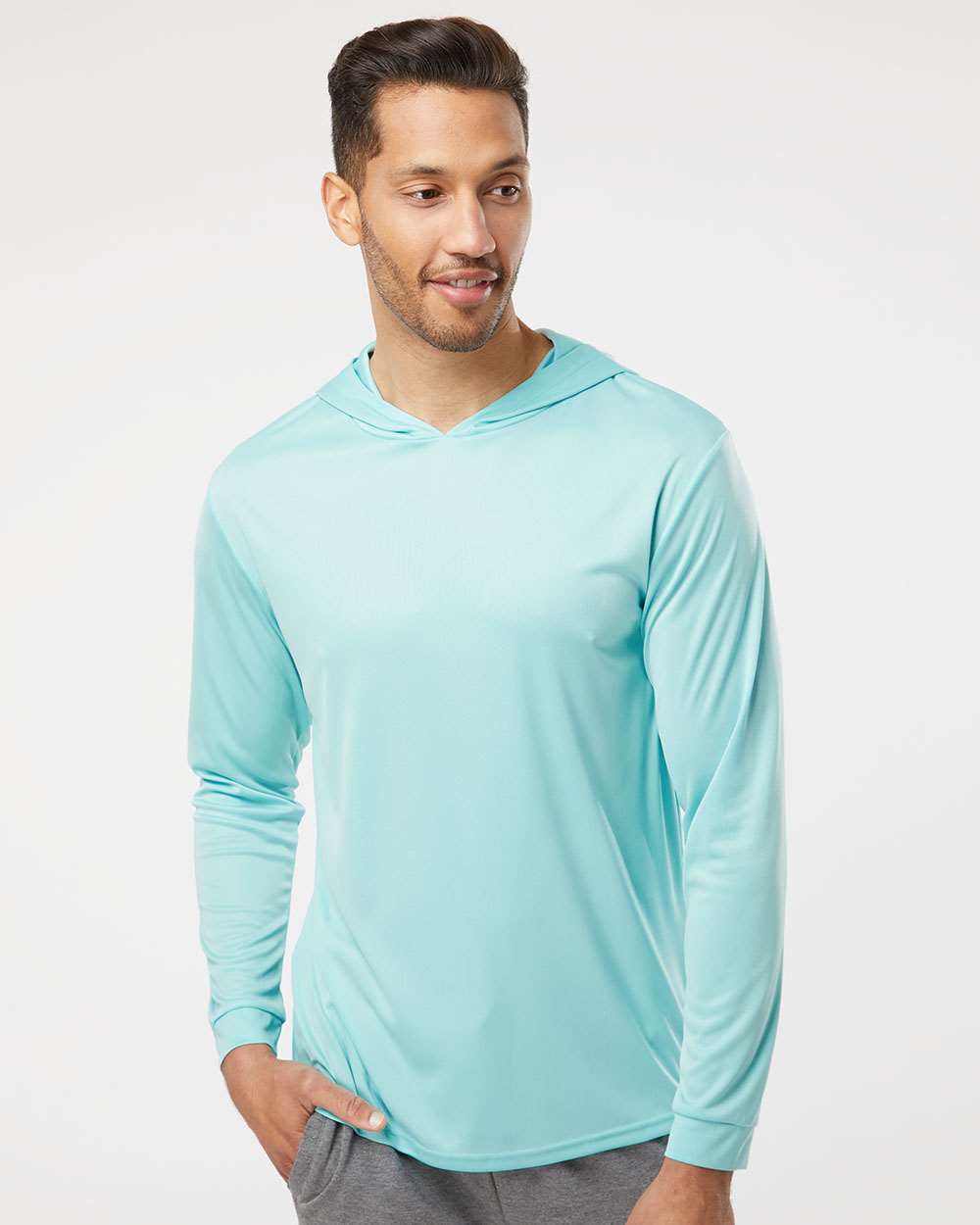 Paragon® Bahama Performance Hooded Long Sleeve T-Shirt
