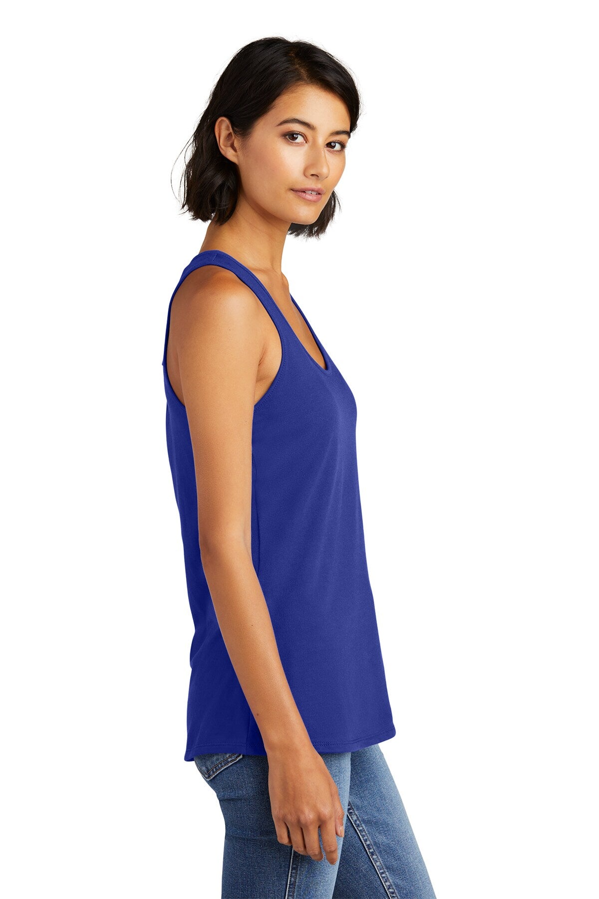 District® Women’s Racerback Tank Recycled Blend Scoop Neck Tee