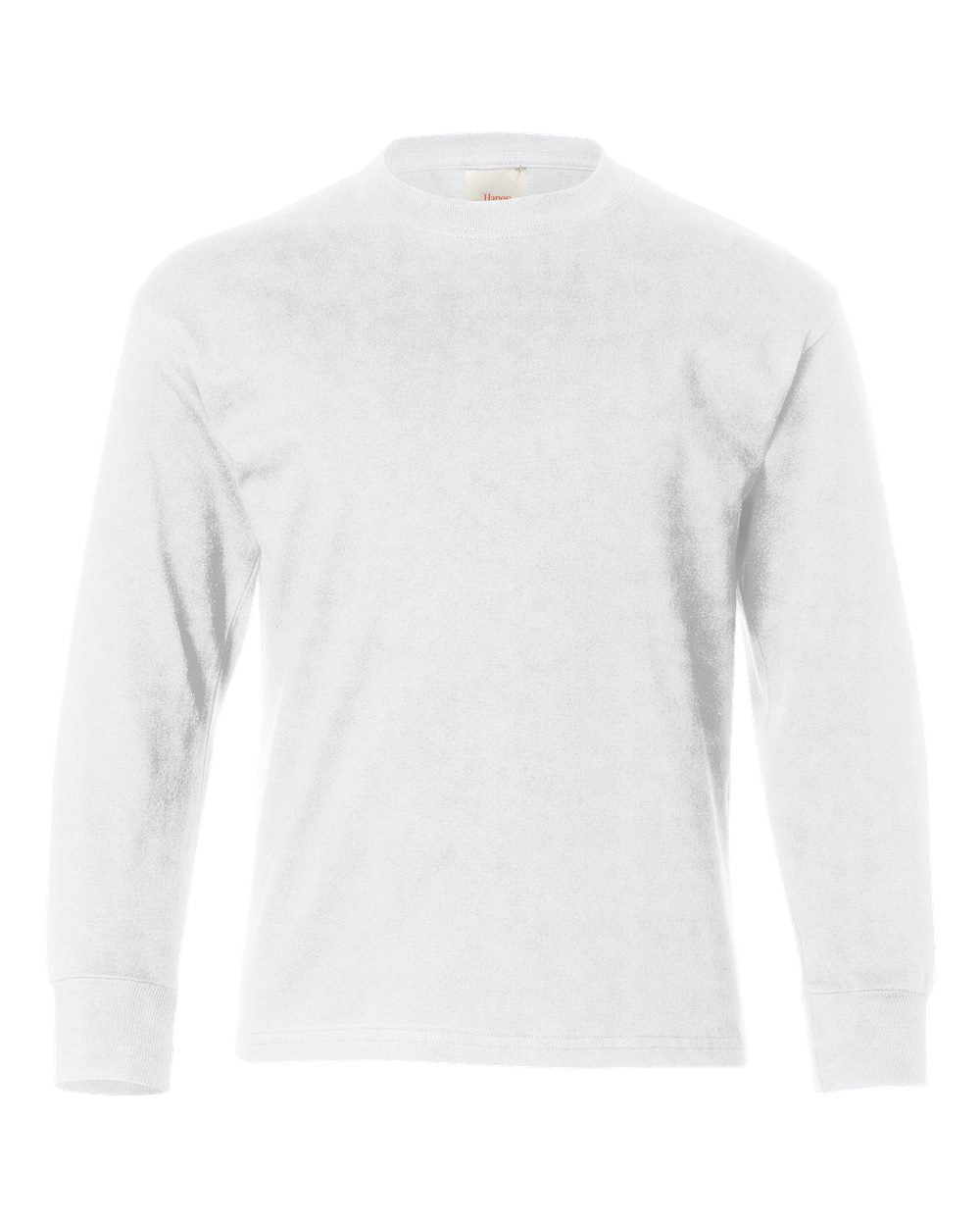 Hanes® Authentic Youth Crew Neck Long Sleeve T-Shirt