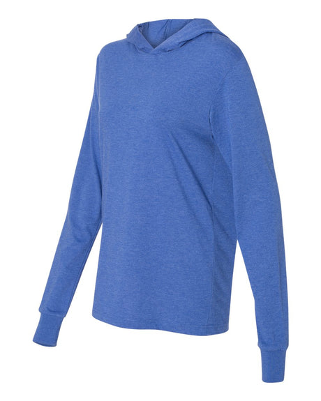BELLA + CANVAS Jersey Hooded Long Sleeve Tee in XS