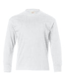 Hanes® Authentic Youth Crew Neck Long Sleeve T-Shirt