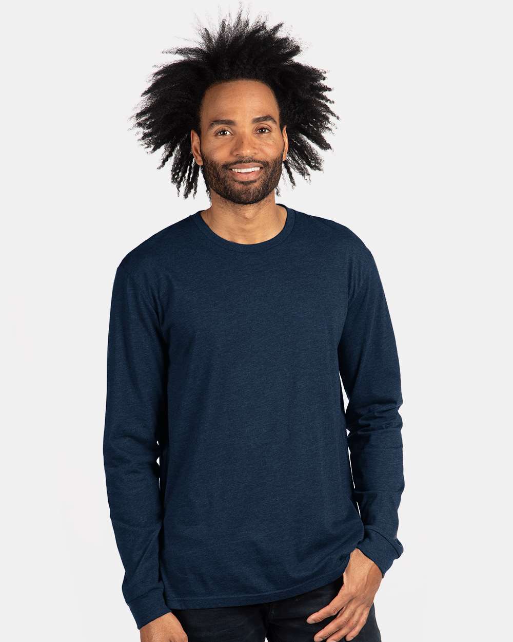 Next Level® CVC Long Sleeve Crewneck T-Shirt