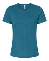 BELLA + CANVAS® Women's Relaxed Fit Heather CVC Crewneck Tee