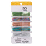 Hello Hobby Elastic Rubber Cord 5-Pack – Multicolor Sparkling Stretchy Nickel-Free, 25 ft Each on Card Holder