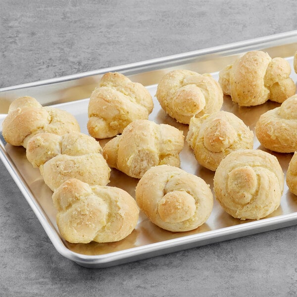 Europastry Parbaked Garlic Knot 1.3 oz. - 192/Case