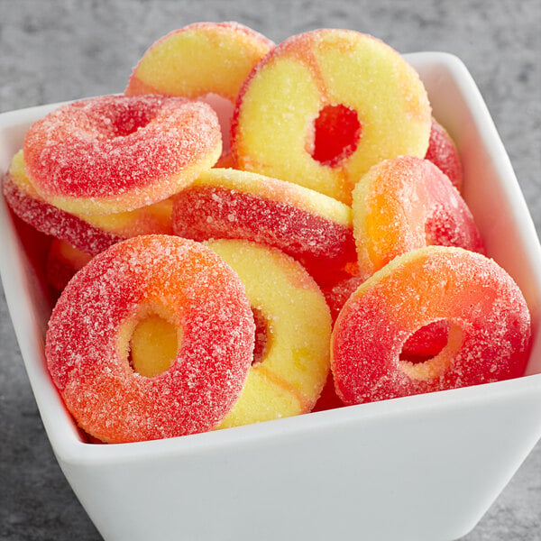 Sunrise Gummy Peach Rings 5 lb.