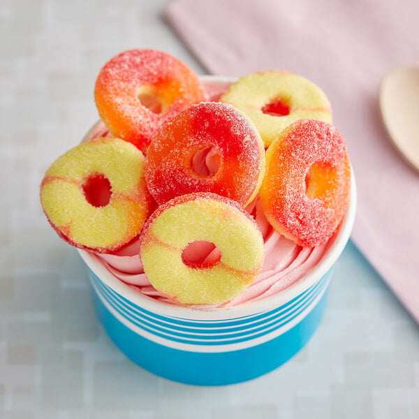 Sunrise Gummy Peach Rings 5 lb.