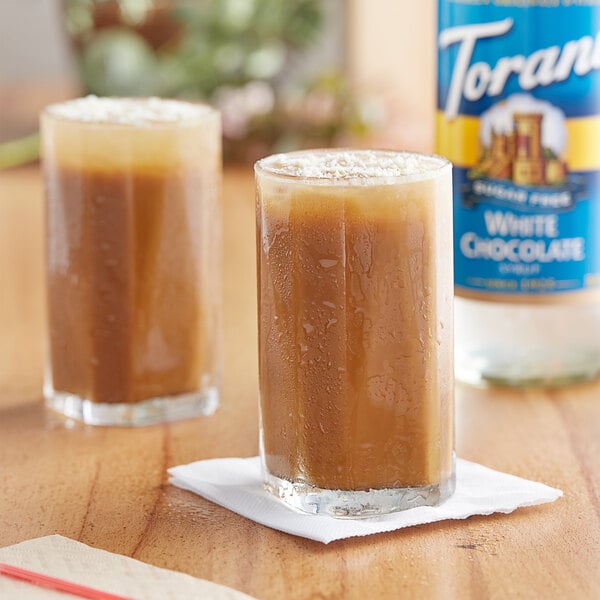 Torani Sugar-Free White Chocolate Flavoring Syrup 750 mL Glass Bottle