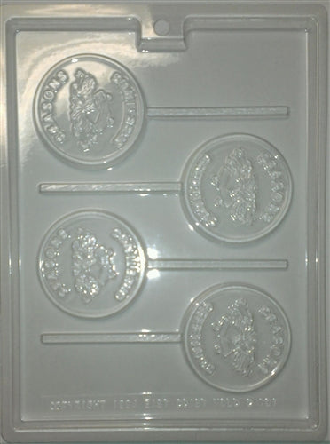 Seasons Greetings Chocolate Pop Mold