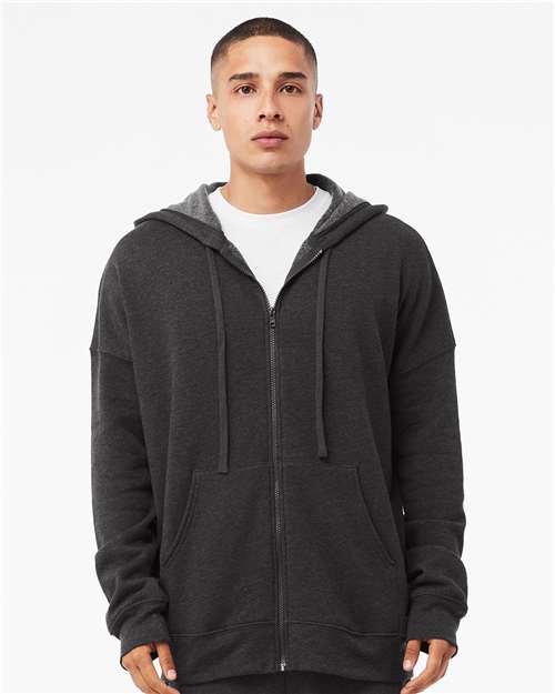 BELLA + CANVAS® Sponge Fleece DTM Full Zip Hoodie