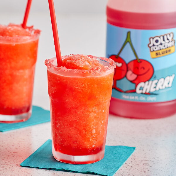 Jolly Rancher 1/2 Gallon Cherry Slushy 5:1 Concentrate - 6/Case
