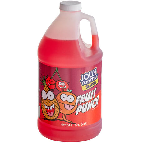 Jolly Rancher 1/2 Gallon Fruit Punch Slushy 5:1 Concentrate - 6/Case