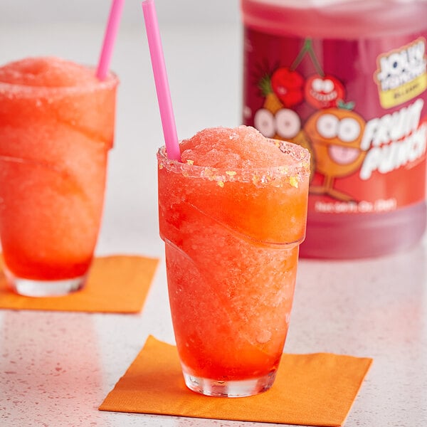 Jolly Rancher 1/2 Gallon Fruit Punch Slushy 5:1 Concentrate - 6/Case