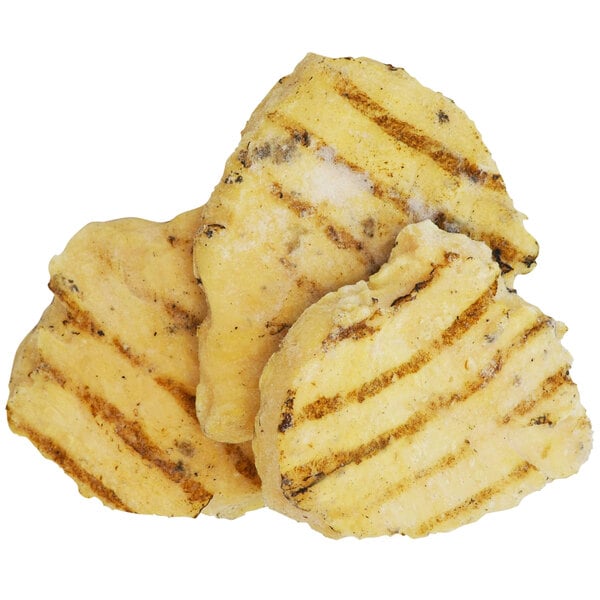 Brakebush Easy Gourmet Classic 4 oz. Fully Cooked Skinless Boneless Flame-Grilled Chicken Breast Fillet 5 lb. Bag - 2/Case