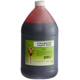 I. Rice Strawberry Milkshake Base Syrup 1 Gallon - 4/Case