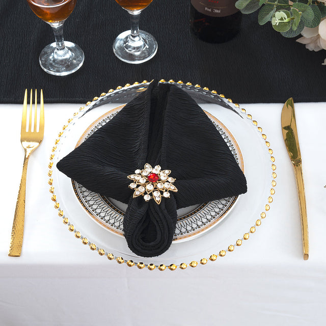 Crinkle Scuba Dinner Napkin Sample