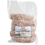 Warrington Farm Meats 7" Bratwurst Sausage 1 lb. - 10/Case