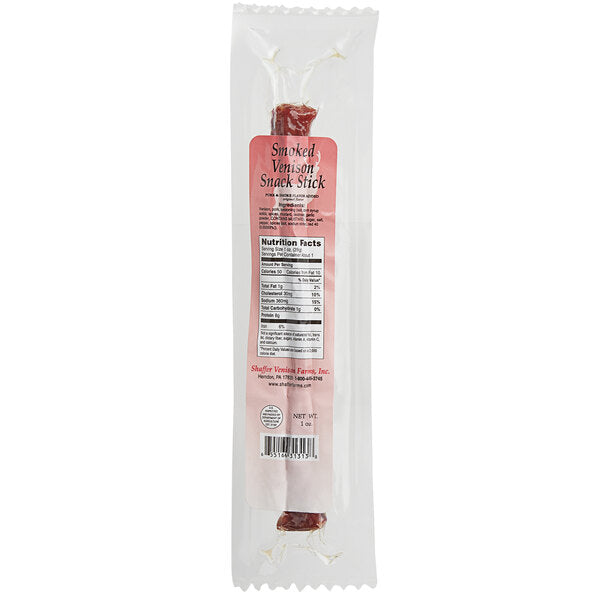 Shaffer Venison Farms 1 oz. Venison Snack Stick - 240/Case