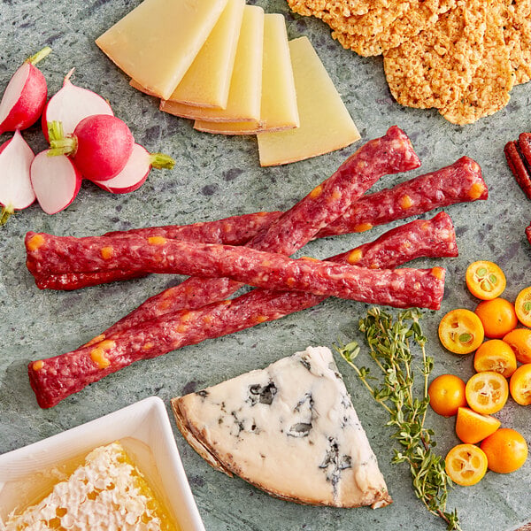 Shaffer Venison Farms 1 oz. Venison and Cheddar Snack Stick - 240/Case