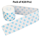 Polka Dot Blue Streamer Roll - 30 feet long by 2 inch wide | premium party streamer