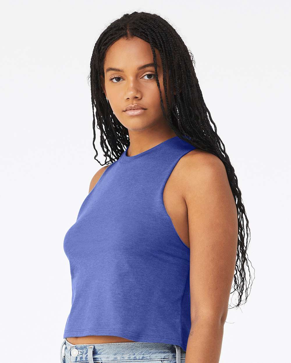 BELLA + CANVAS® Racerback Crop Tank Top For Adult - 6682