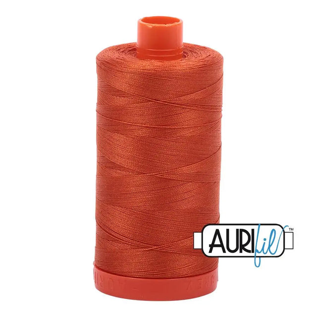 Cotton Thread Rusty Orange Aurifil 50wt Large Spool