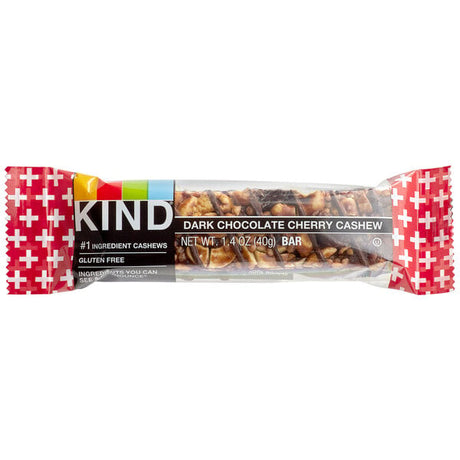 KIND Dark Chocolate Cherry Cashew Bar 1.4 oz. - 72/Case