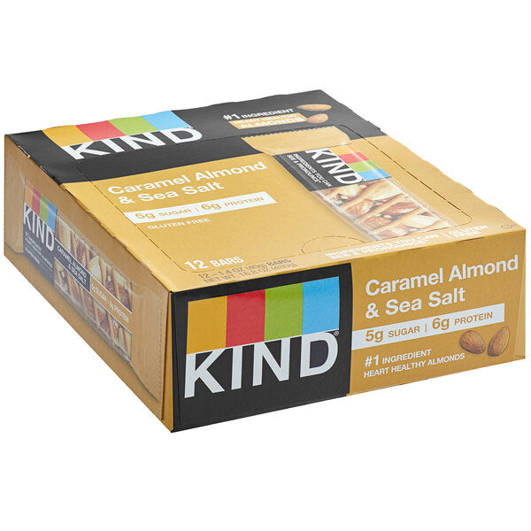 KIND Caramel Almond & Sea Salt Bar 1.4 oz. - 12/Box