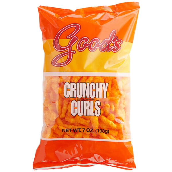 Good's Crunchy Cheese Curls 7 oz. - 15/Case