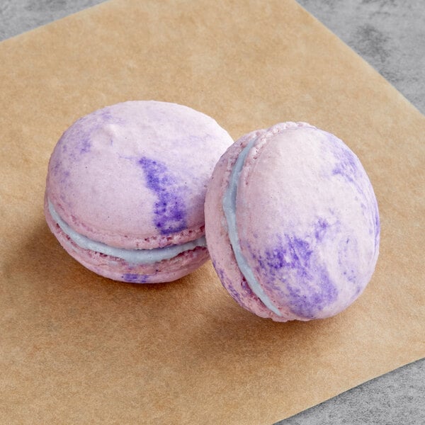 Macaron Centrale Butterfly Pea Flower Macaron - 50/Case