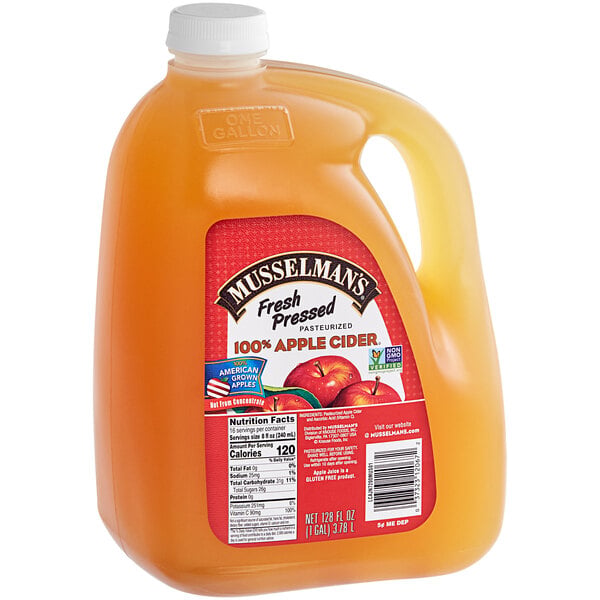 Musselman's Fresh Pressed Apple Cider 128 fl. oz. - 4/Case