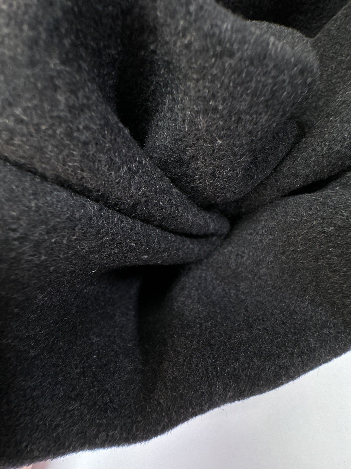 Wool Tweed Melange Gray Black