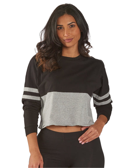 Boxercraft ® Ladies Cropped Retro Pom Pom Jersey Fleece