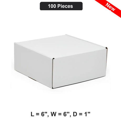 Versatile Shipping Boxes 6'' x 6'' x 1''