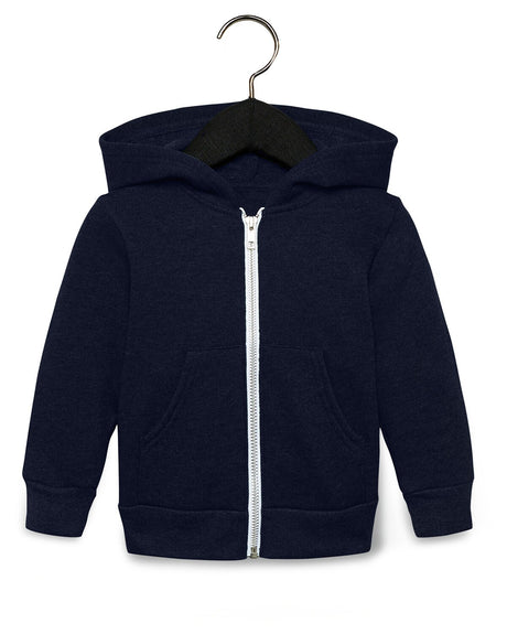 Bella + Canvas® Toddler Sponge Fleece Full Zip Hooded Sweatshirt