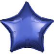 Foil Star Balloon Dark Blue