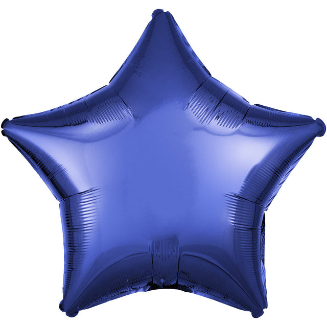 Foil Star Balloon Dark Blue