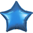 Star Foil Balloon Metallic Periwinkle