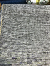 P Kaufmann Eon Chenille Upholstery Fabric - Smoke Silver Tweed, 56" Width (1 Yard)